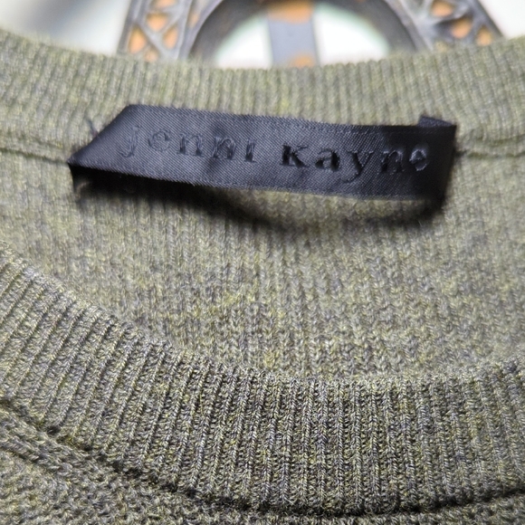 Jenni Kayne Sweater Dress Green Cotton Cashmere Maxi Sleeveless Women's Size S - Picture 2 of 5